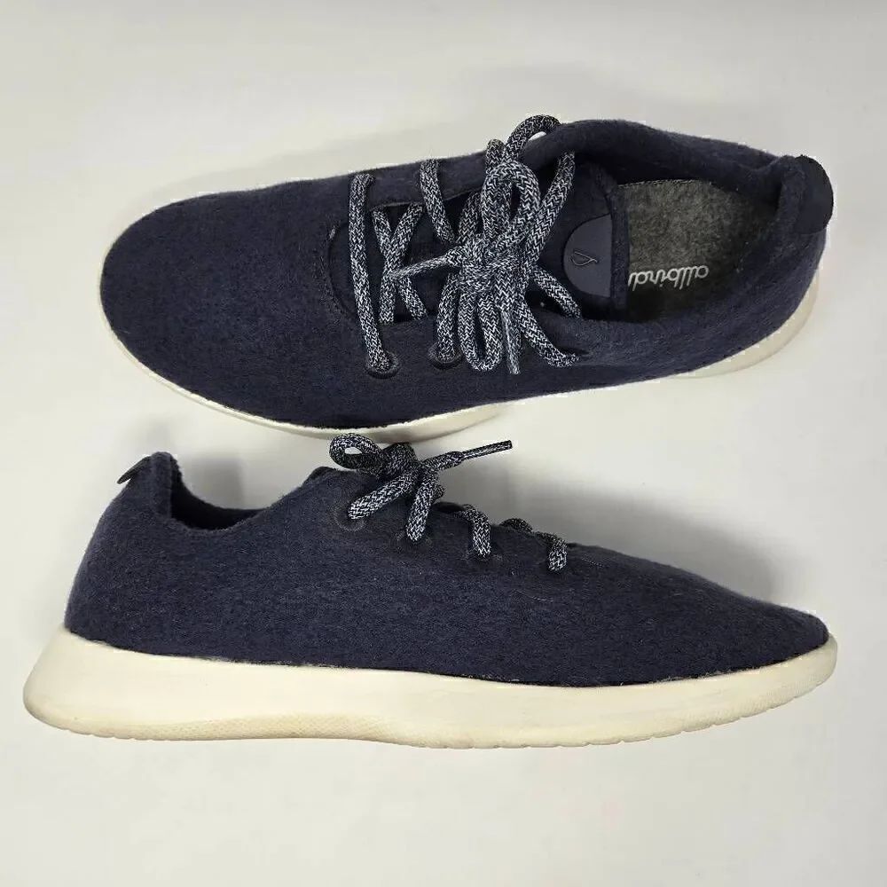 ALLBIRDS WR WOOL RUNNER BLUE MERINO WOOL CASUAL RUNNING SHOES MENS SIZE 10